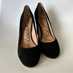 Sam Edelman Stillson Black Suede Pumps - Size 6
